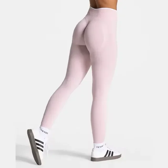 TEVEO taille haute sans couture Scrunch Leggings pour femmes pantalons de Yoga hanche levage course exercice gymnase Ignite Sculpt série