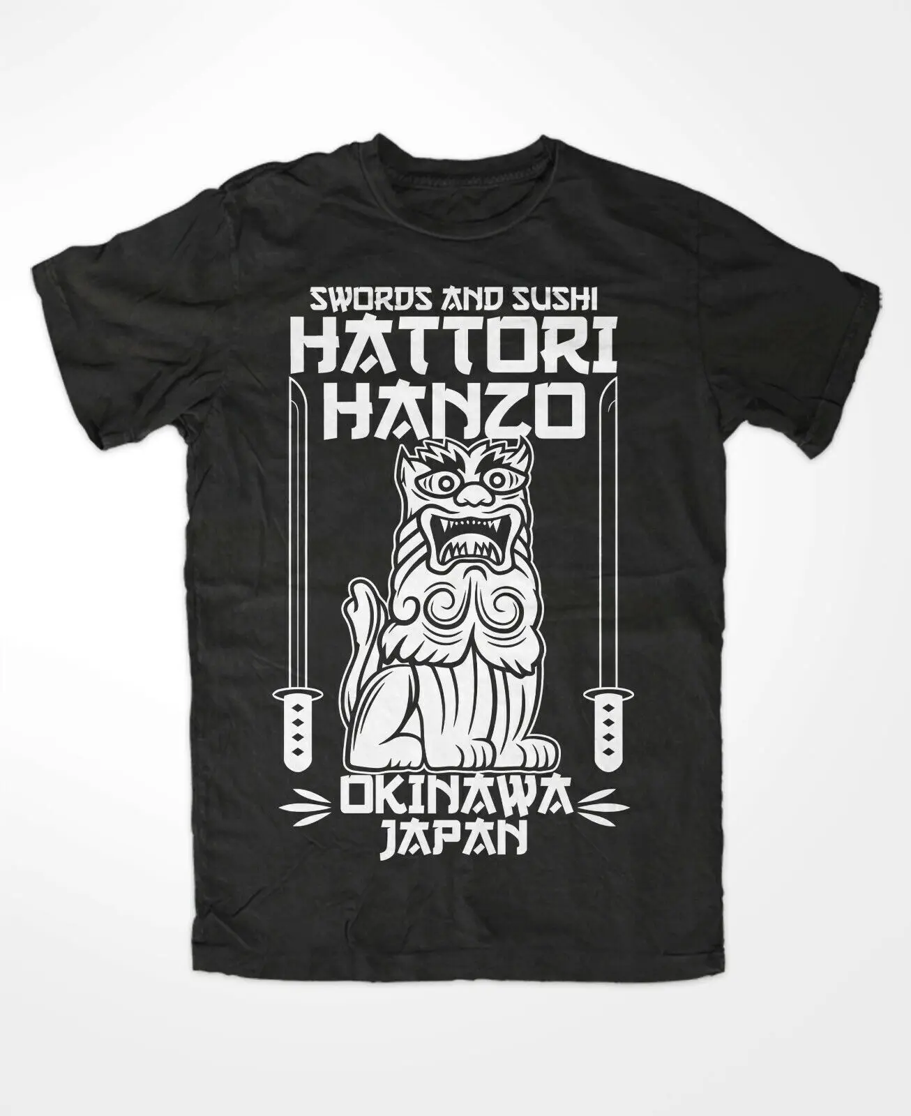 Maglietta Hattori Hangzo Spade Nere E Sushi Kill Bill Okinawa Japan Tarantino
