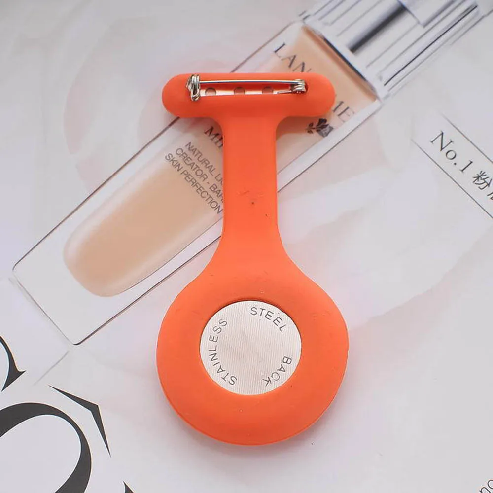 Pocket Watch Silicone With Brooch Fixed Watch Strap Free Battery Nurse