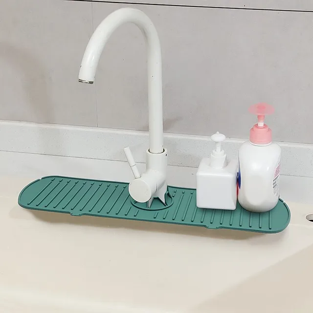 Szilikon Csaptelep Szőnyeg Konyhai Mosogató Splash Szivacs Lefolyó Állvány Fogó Fürdőszoba Munkalap Védőszőnyege - Image 2
