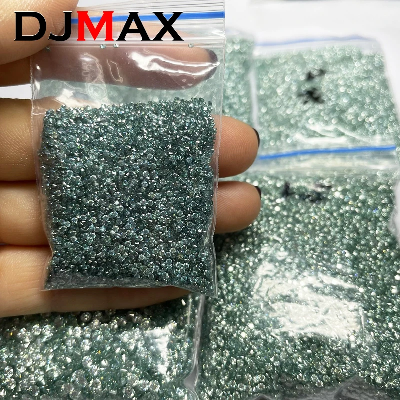 Blue Green Moissanite 0.7-14mm 1CT Small Size Loose Stones 0.1-10ct Lab Grown Moissanite Diamonds For DIY Jewelry loose gemstones moissanite jewelry materials loose lab grown diamond lab grown loose diamond