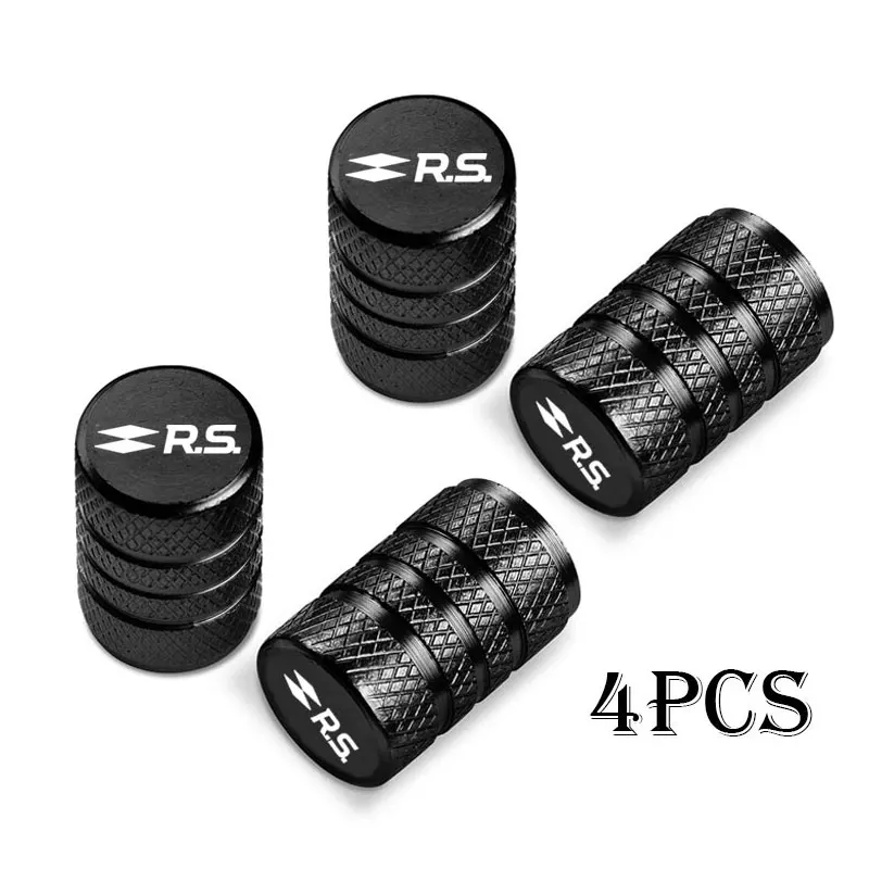 Wheel Tire Valve Caps Tyre Stem Covers Airdust Waterproof For Renault RS Clio Scenic Logan Megane Koleos Sandero Safrane