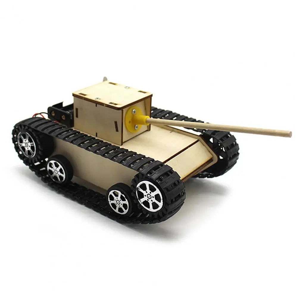 DIY Assemble Tank Model Stem Toy DIY Educational Wood Science Hand-Made Tank Model Science Educational Science Toy for Kids educational eco friendly interesting diy science fan model for science lovers science fan kit assembly fan toy