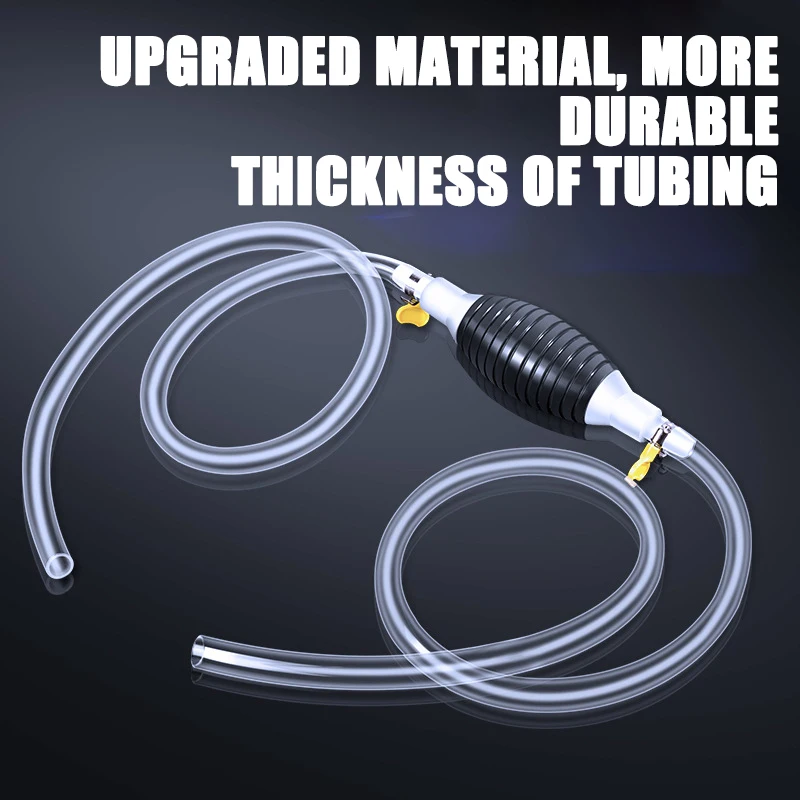 Car Universal Fuel Saver Fuel Hand Pump High Flow Siphon Portable Manual Car Transfer for Gas Gasoline Petrol Diesel Oil Liquid