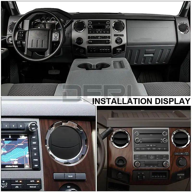 X AUTOHAUX 4 Pcs Front Dashboard Air Vent AC Heater - View #5