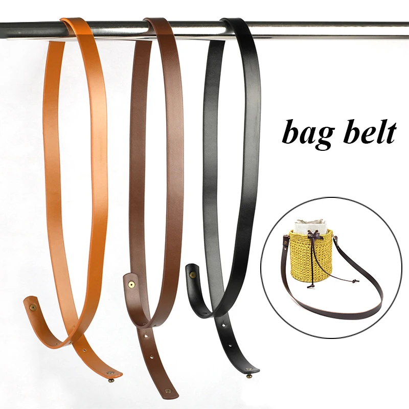 Sangle De Sac En Cuir Véritable - Longueur Réglable 89-99 Cm, Largeur 3.8 Cm, Avec Mousqueton