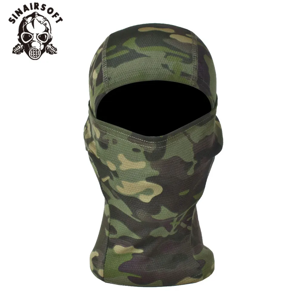 

SINAIRSOFT Rattlesnake Tactical Helmet Airsoft Hunting Wargame Breathing Dustproof Face Balaclava Mask Ski Cycling Full Hood