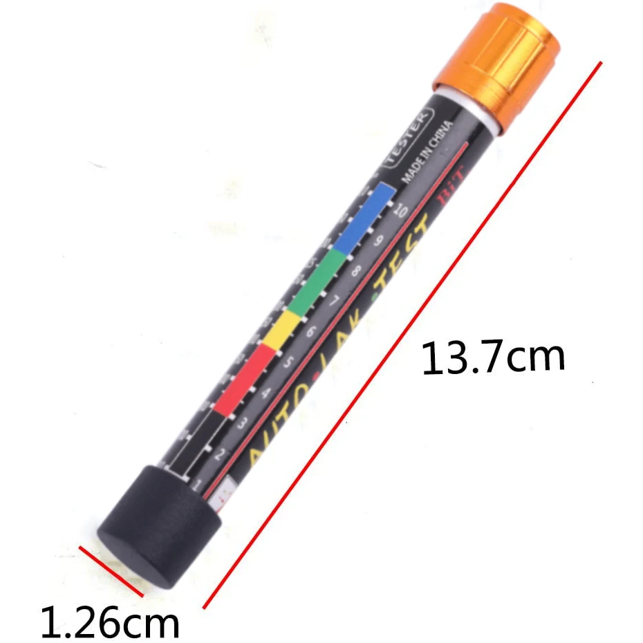 Car Paint Thickness tester Pen with Magnetic Tip Scale Indicator Portable Car Paint Coating Tester Meter Coat Crash Check Test
