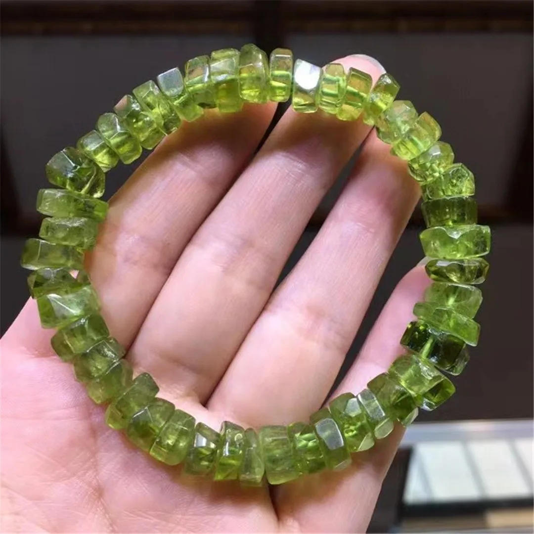 6 8 10mm Perline Di Pietra Sciolte Di Peridoto Verde Perline - Foto 7