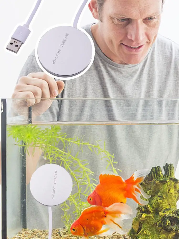 5W 10W USB Fish Tank Heating Rod Practical Stable Water Heating Rod