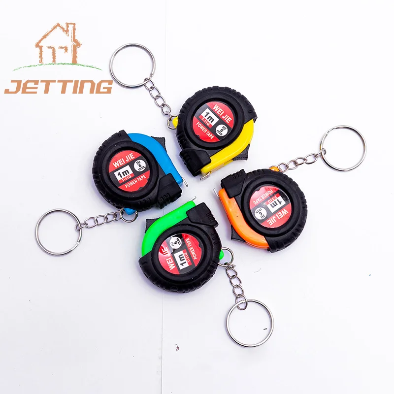Mini Power Tape Measure Keychain Universal Pull Ruler Metric Tape Measure Retractable 1m Measuring Meter Inch Tailor Tool tape measure measuring tape measuring ruler