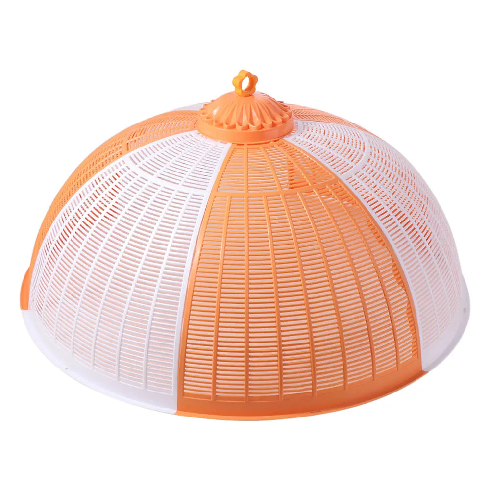 Practical Round Dish Cover Splicable Insect-proof Meal Cover Breathable Plastic Dish Protector Vegetable