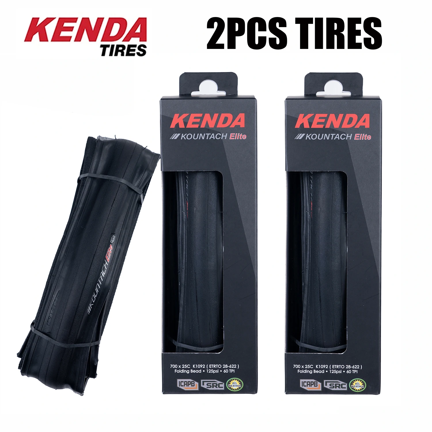 2PCS 700x25C K1092