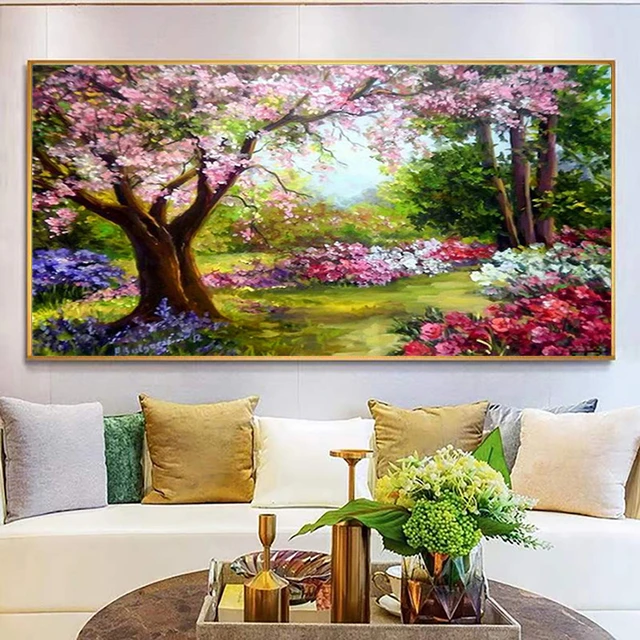 5D DIY Large Diamond Painting, Cross Stitch, Wall Art, Landscape, Full  Round Drill, Embroidery for Home Decor, Cartoon An - AliExpress