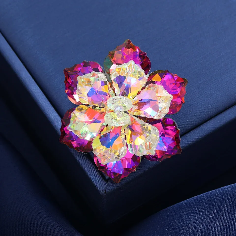 Broche De Amapola Rosa Hecho A Mano, Broche De Flor Con Cuentas, Regalo Para Ella - España