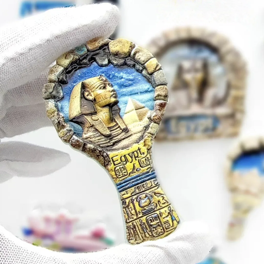 Africa Egypt Resin 3D Fridge Magnets Tourism Souvenir Refrigerator Sticker Handicraft Gift Decoration Articles refrigerator decor,magnetic fridge magnets,magnetic fridge stickers
