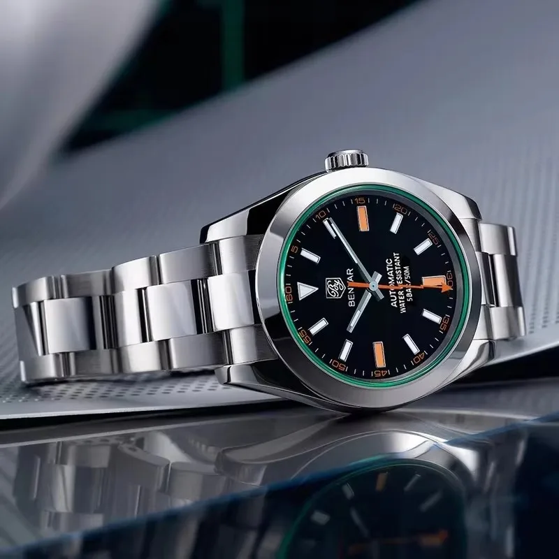 Mechanical Watch BENYAR Men Mechanical Watches Luxury Automatic Sport Waterproof Stainless Steel
