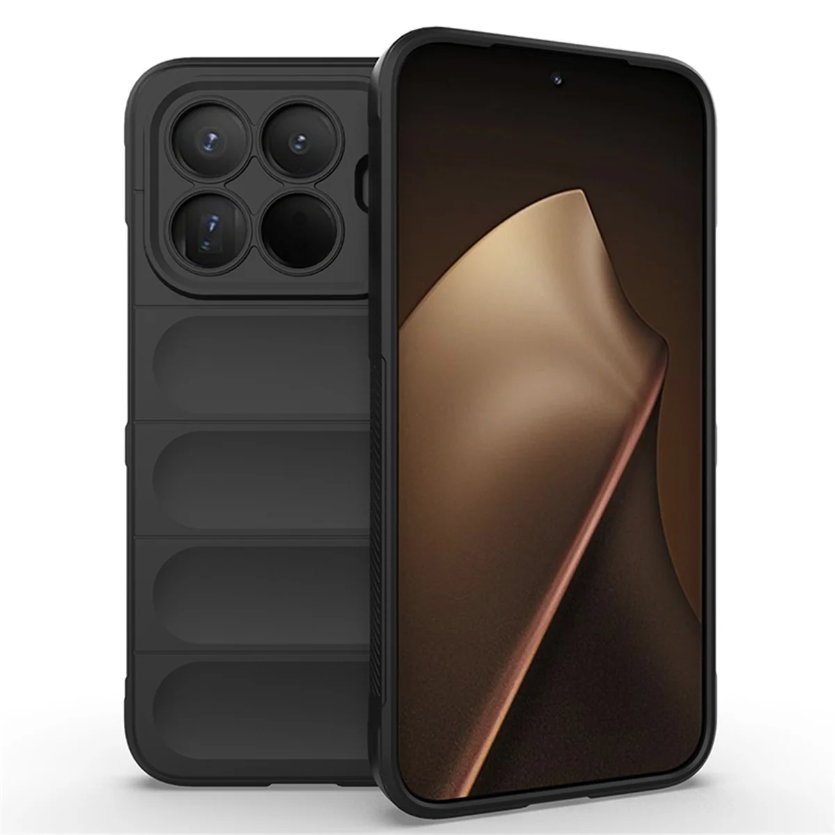 Liquid Silicone Anti-Fall Shockproof Phone Case with Soft Protective Back Cover