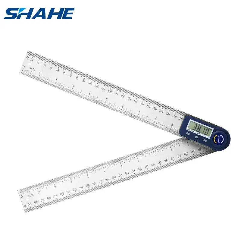 Shahe 300mm Angle Ruler Digital Electron Goniometer Stainless Steel Angle Finder Meter Protractor Inclinometer Gauge