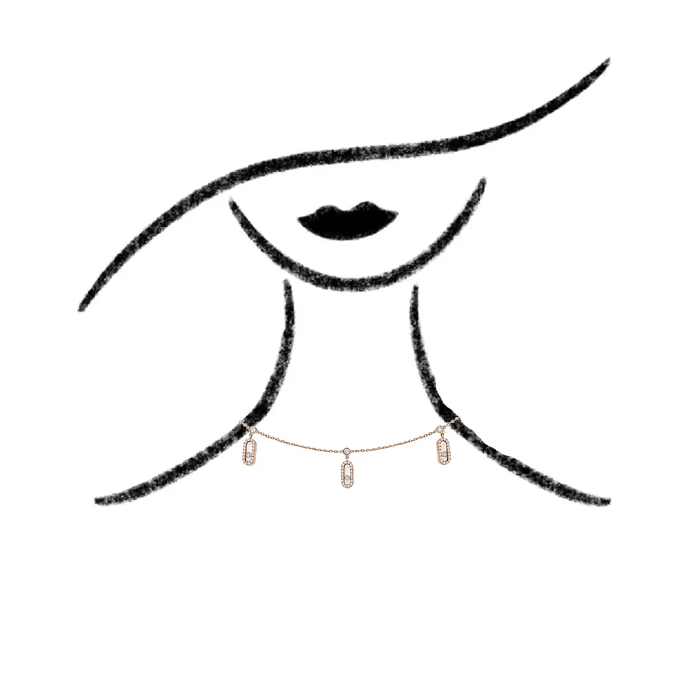 Pendant Necklace Silver Necklace Silver Pendant Silver Necklace Charms Sterling Silver S925 Lock Diamond Necklace Women's Necklace