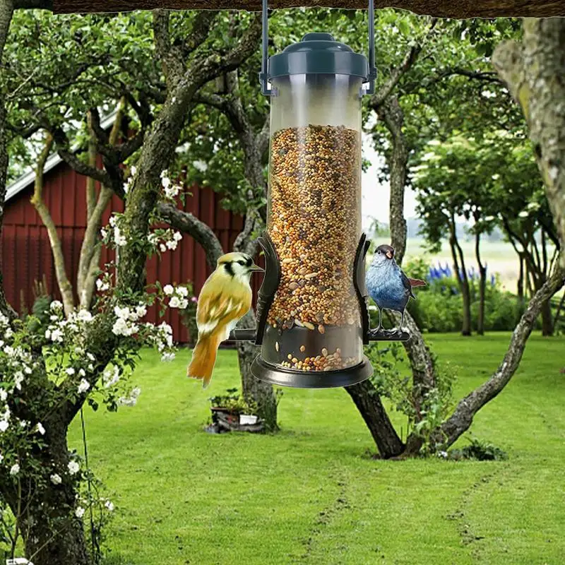 Dangling Bird Feeder Squirrel Proof Bird Food Container for Pet Supplies bird feeder parrot feeder