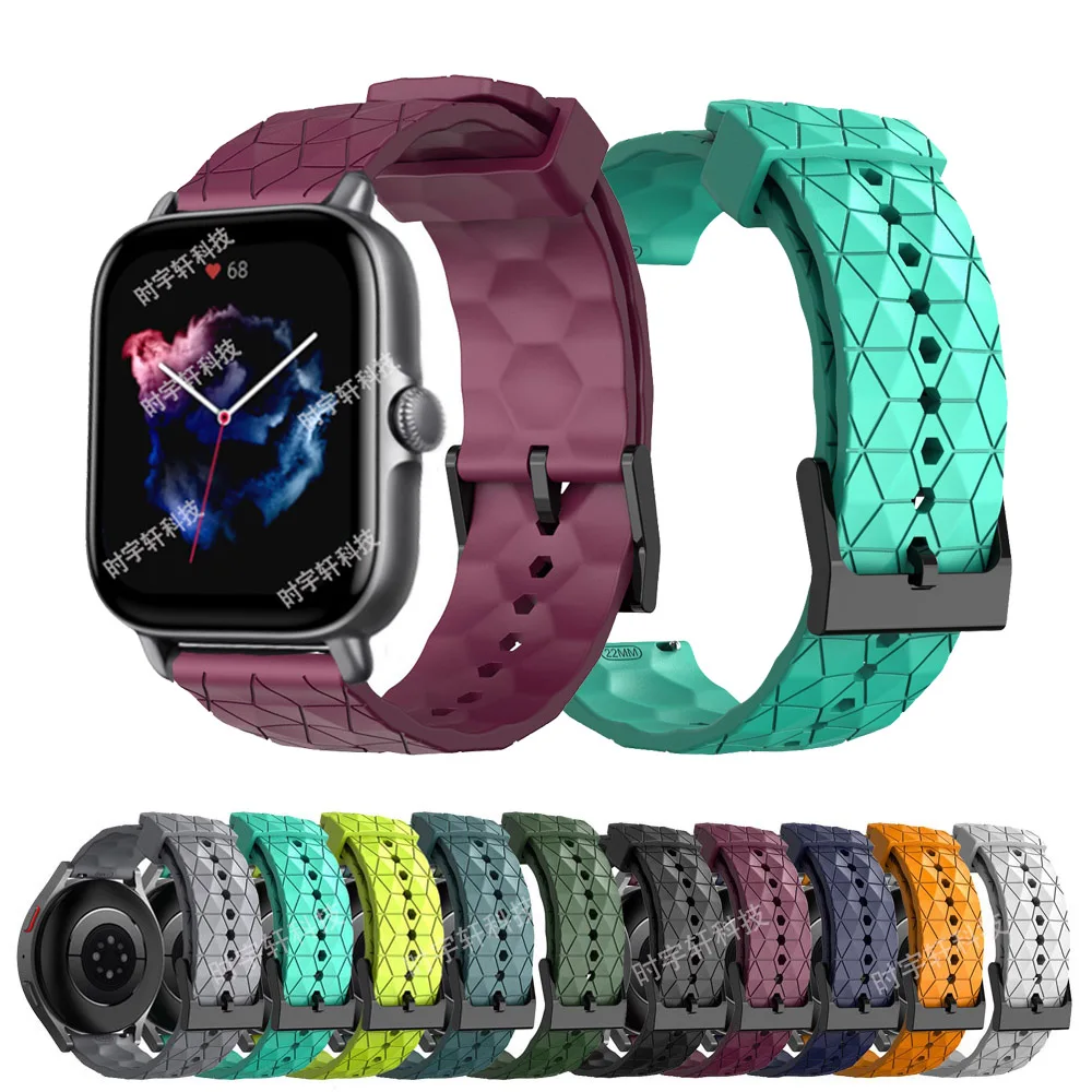 Huami Amazfit GTS 3, 2, 2E, 4 미니 실리콘 스트랩, Amazfit Active, Bip 3, U Pro, S, GTR Mini Correas reloj, 스마트 워치 20mm 밴드