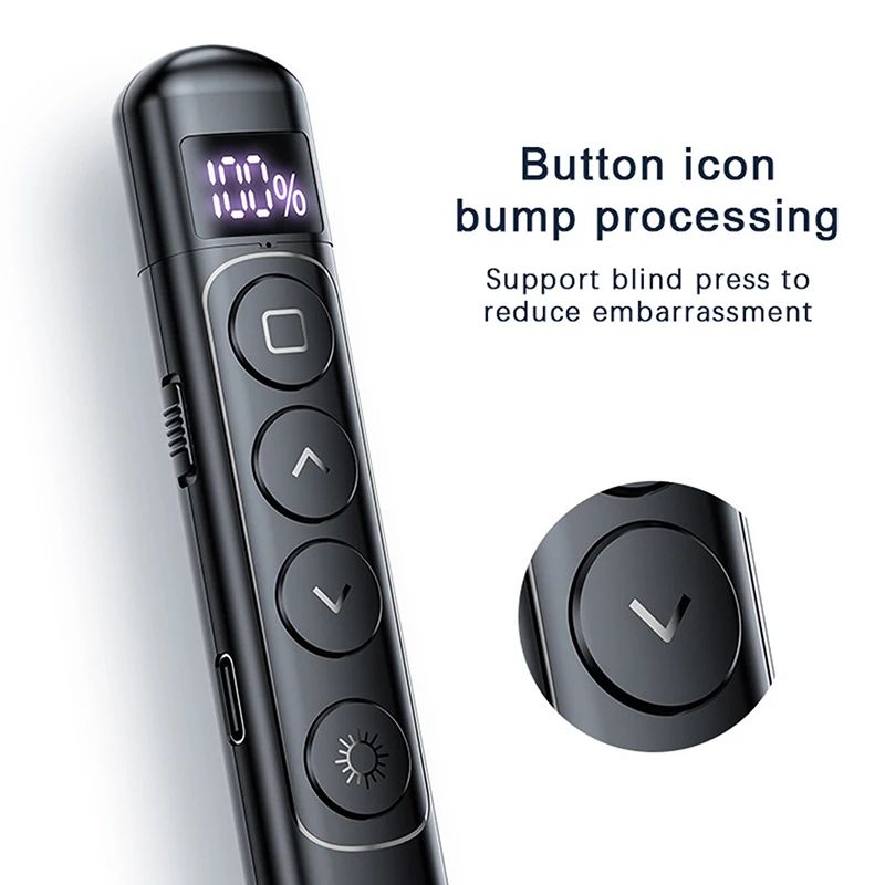 Description Picture 2 of itemPpt Remote Control Pen Increase Productivity Electronic Chargeable Teaching Demonstration Presentation Laser Pointer Versatility