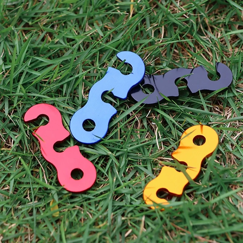 Guy Rope Tensioners Guy Line Cord Adjuster Aluminum Alloys Wind Rope Buckle Set tent rope tightener camping cord buckles camping rope buckle