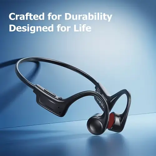 Open-ear Bone Conduction Headphones, Wireless Ear-hook Sports Headset with Microphone, 16 Hours Playback, BT 5.3 Stable Connection, HiFi Stereo, Hands-free Calling for Running & Cycling - Image 11