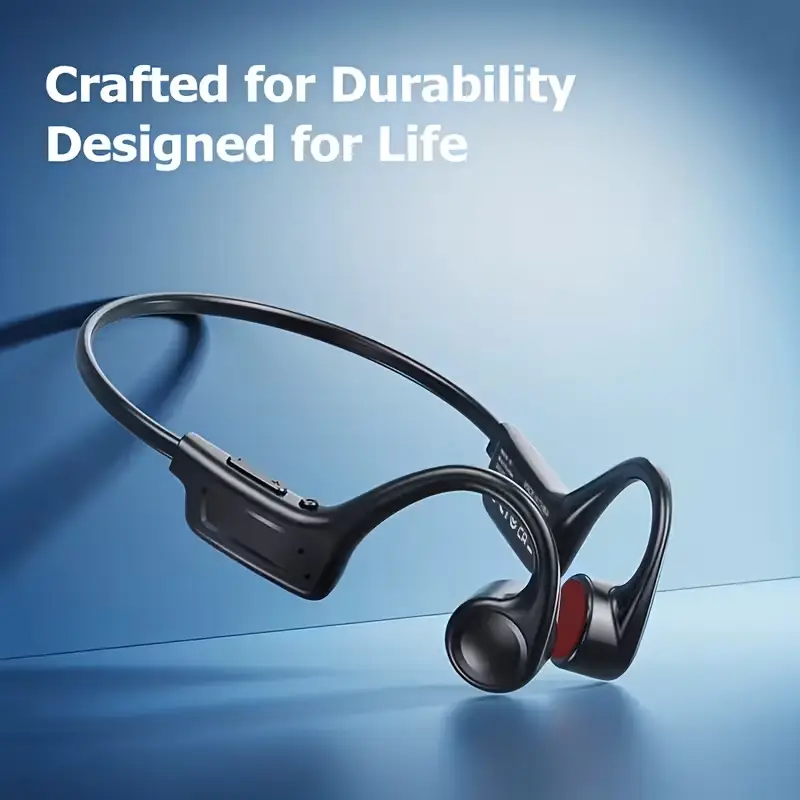 Open-ear Bone Conduction Headphones, Wireless Ear-hook Sports Headset with Microphone, 16 Hours Playback, BT 5.3 Stable Connection, HiFi Stereo, Hands-free Calling for Running & Cycling - Image 11