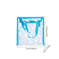 Portable Mesh Shower and Toiletry Bag (Blue S)