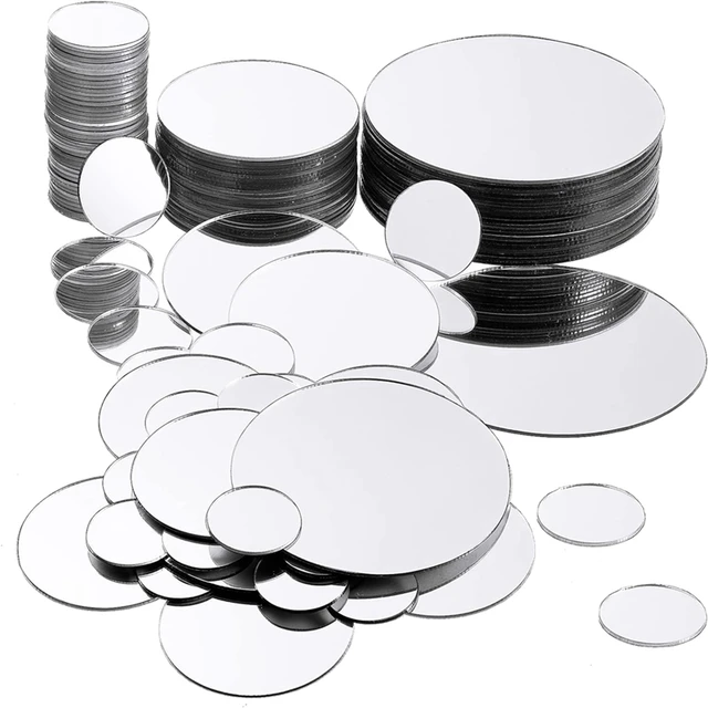 40 PCS Mini Size Round Mirror Small Round Mirror Adhesive Mirror Round  Craft Mirror Tiles For Crafts - AliExpress