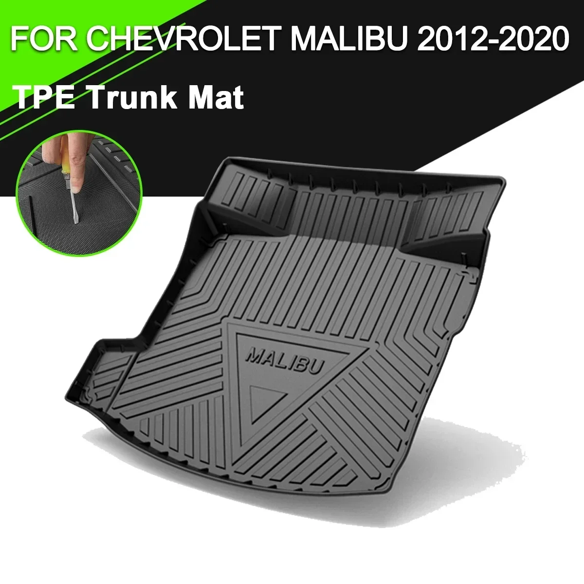 

Коврик для багажника автомобиля для Chevrolet Malibu 2012-2020, TPE, водонепроницаемый нескользящий резиновый подкладка для груза, аксессуары