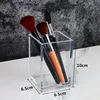 3 Holes Transparent Cosmetic Makeup Acrylic Makeup Brush Tool Storage Box Case Make-up Brush Holder Table Organizer Makeup Tool 4