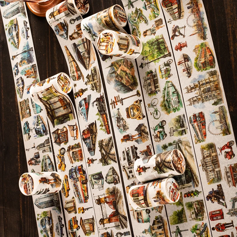 Ensemble De 12 Rouleaux De Ruban Washi Décoratif Japonais, Motif