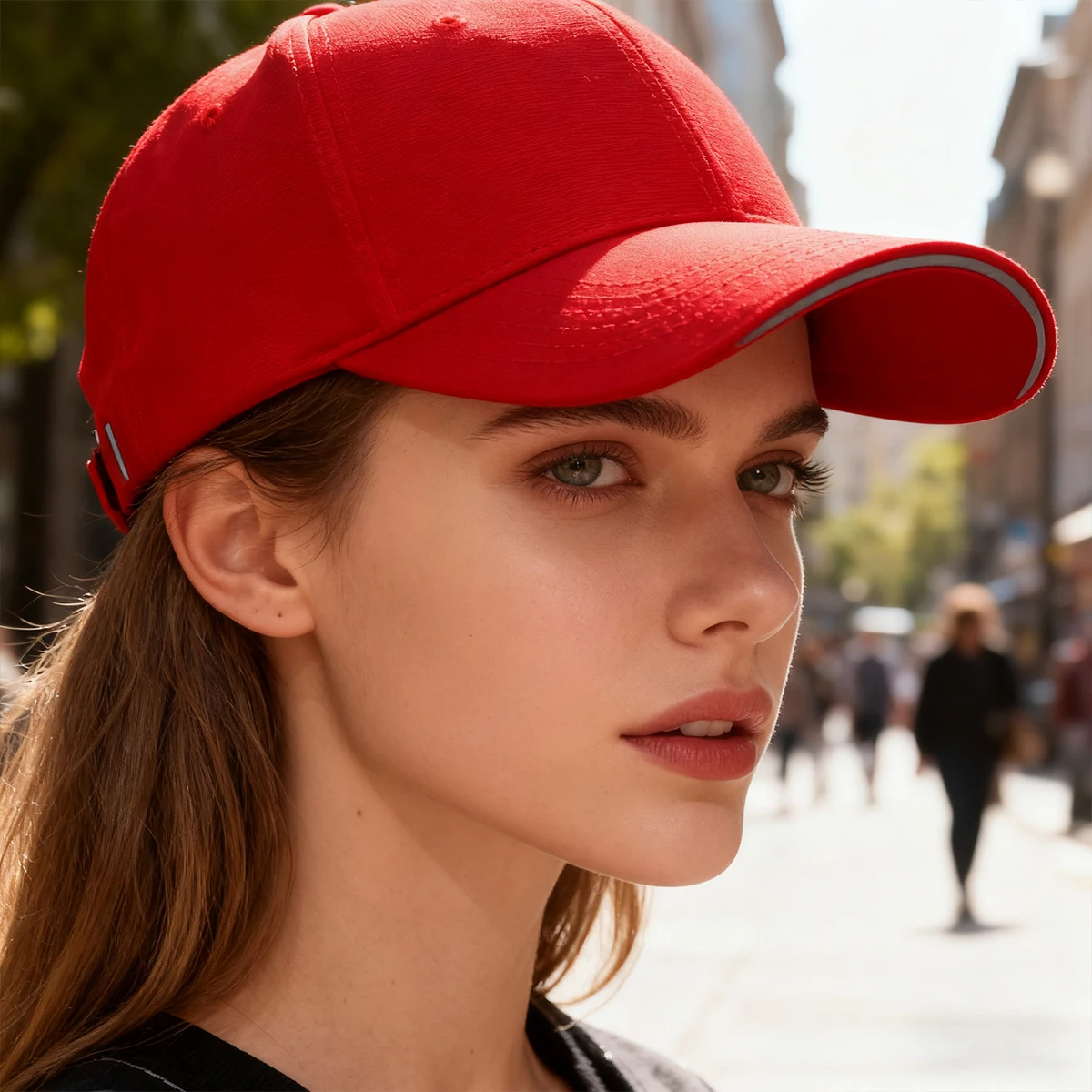 Hat with a Large Head Circumference That Makes the Face Look Smaller, Hard-Brimmed Baseball Cap for Women, Wide Brim Suitable for Large Faces, Enlarged and Deepened Duckbill Cap for Men