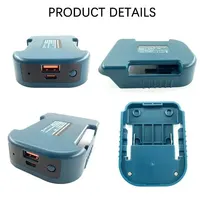 For Makita 18V With USB With Type-C Battery Holder For Makita 18V Battery BL1840 BL1850 BL1860 Charger Adapter Fast Charging 6