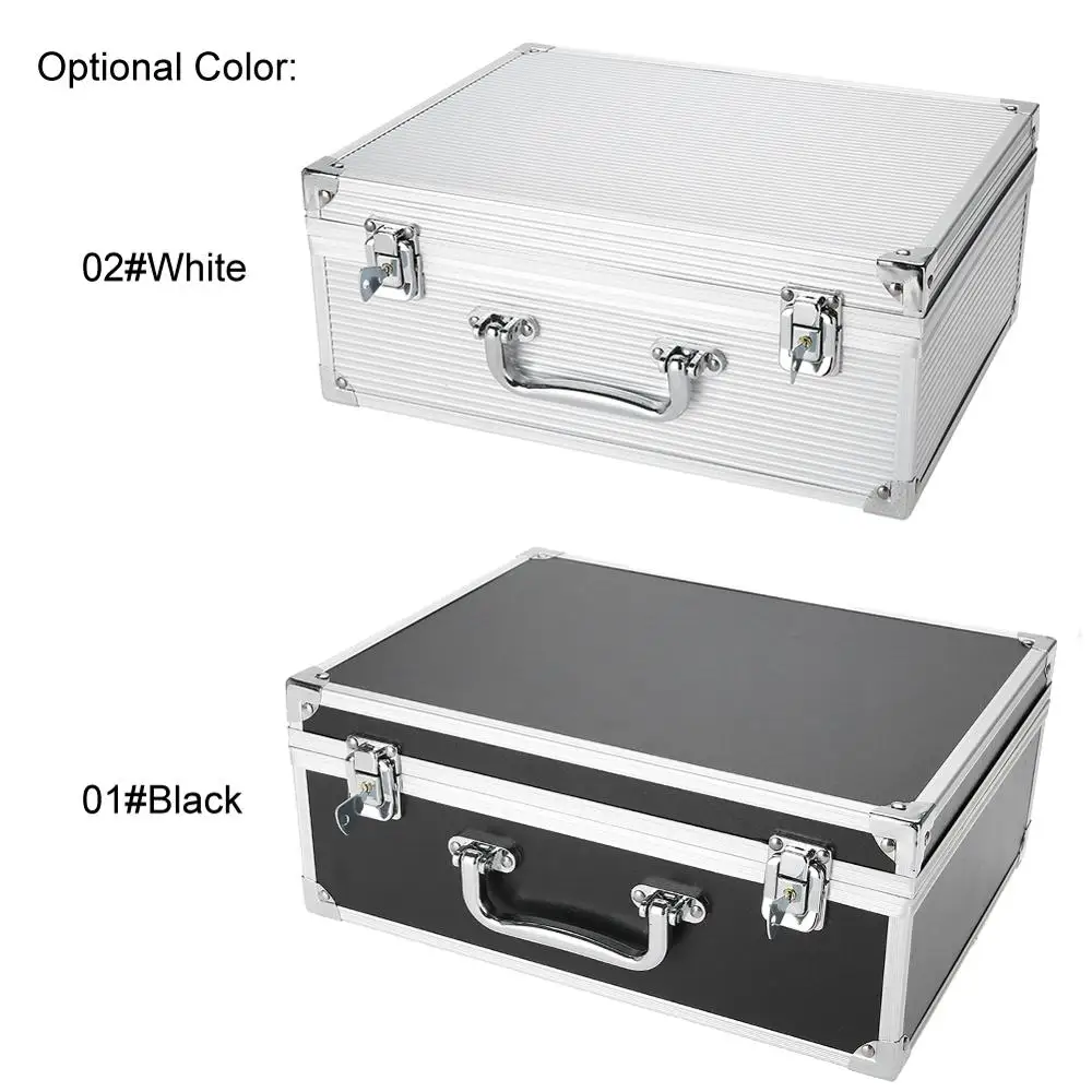 2 Color Medium Aluminum Tattoo Kit Carry Case Traveling Convention Tattoo Machine Storage Box Empty Organizer Container Foam Pad fairport convention tipplers tales 1 cd