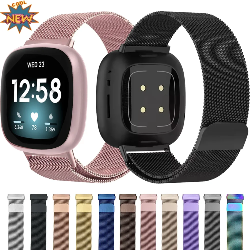 Premium Metal Milanese Loop Strap - Elegant Magnetic Smartwatch Bracelet Band