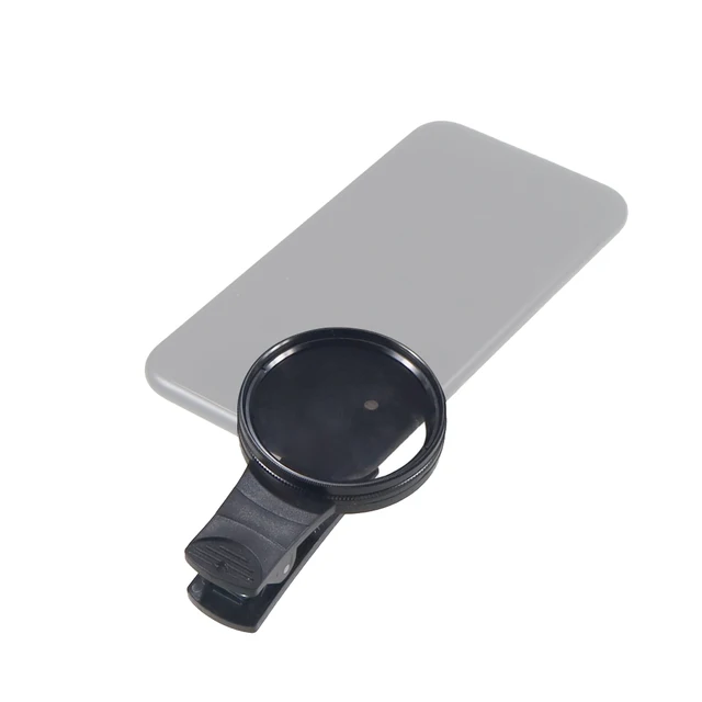 범용 조정 가능한 휴대폰 카메라 렌즈 CPL UV 필터, 모든 스마트폰용 옵션 클립, 휴대폰 모바일 카메라 렌즈 필터, 52mm