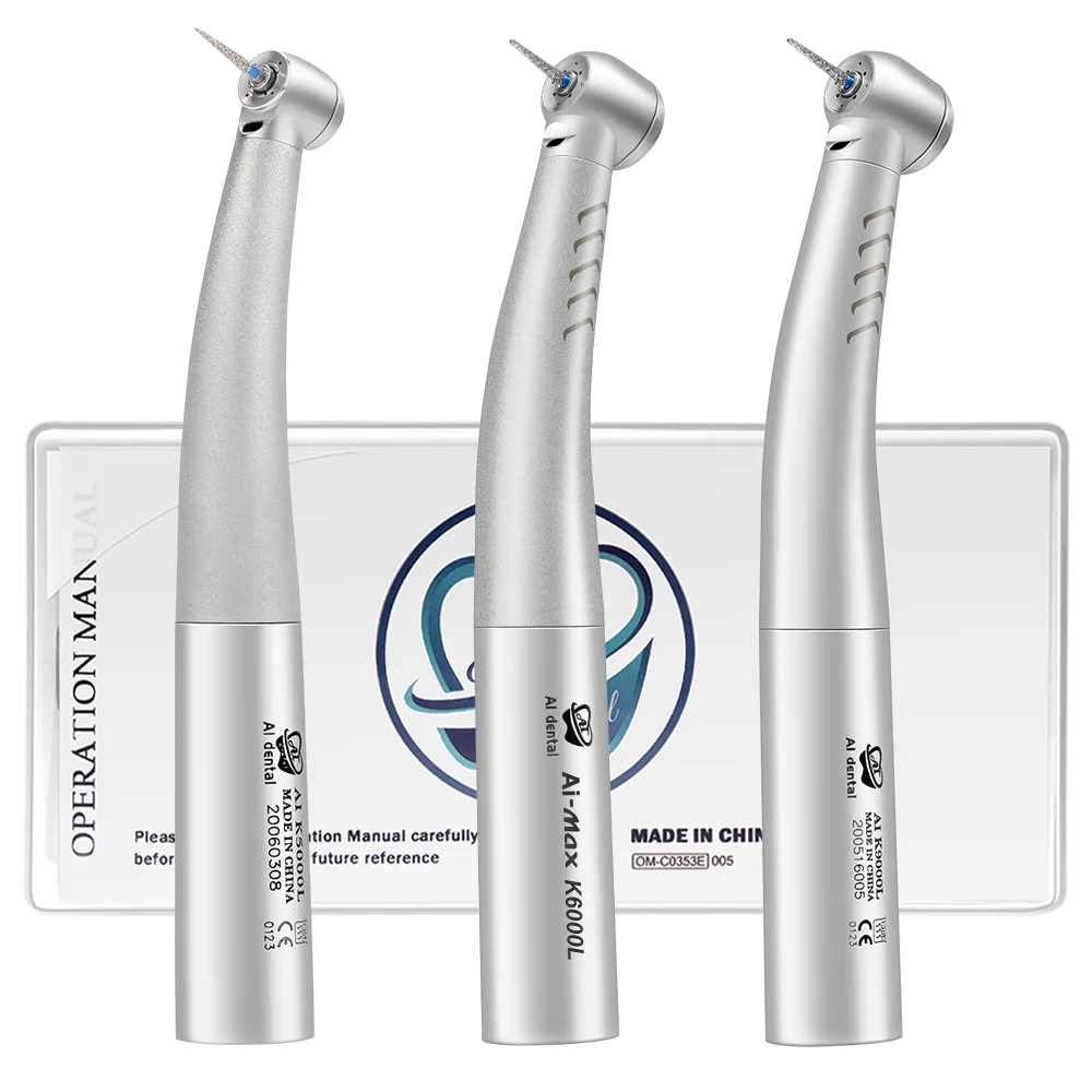 

Optical Turbina Dentista Big / Standard / Mini Head LED Coupling Air Turbine Dental High Speed Piece Quattro Water Spray