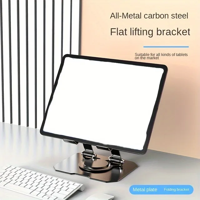 360° Rotatable Tablet Stand Adjustable Foldable Desktop Stand Holder Compatible For 4.7-12 Inch Ipad Pro/Air/Min Laptop Tablet 5