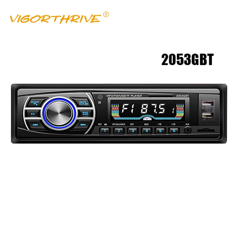 

Автомагнитола 1 Din MP3-плеер стерео приемник Bluetooth 24 В Aux-in Поддержка USB/SD/MMC кардридер OLED цветной экран FM Аудио Тернер
