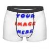 Your Image Here Man's Boxer Briefs Underwear Customizable Free Design Highly Breathable Top Quality Gift Idea 1