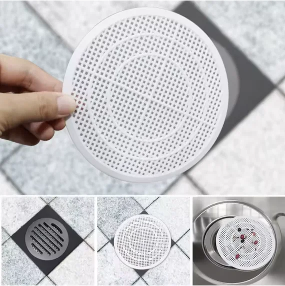 2pcs Square Drain Cover For Shower Anti Sink Clogging