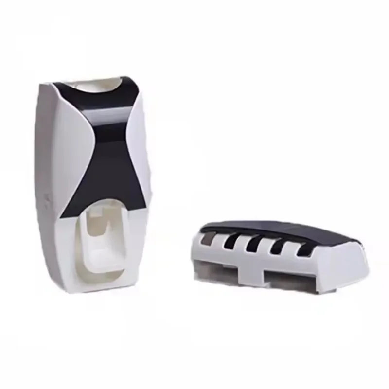 Automatic Toothpaste Dispenser | Wall Mount Dust-Proof Toothbrush Holder Set | Bathroom Accessories Squeezer Organizer