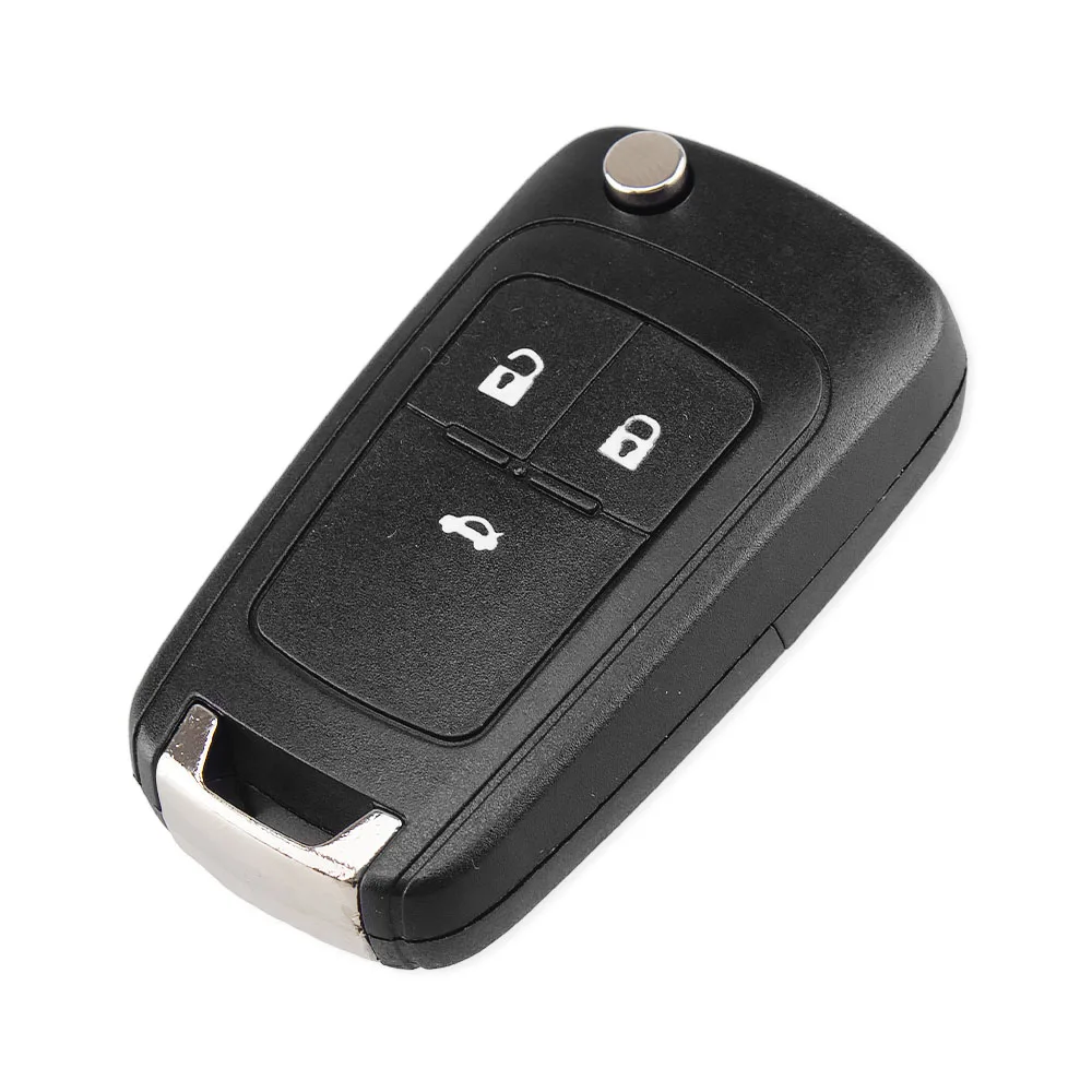 Premium Flip Folding Remote Key Case with Uncut Blade and Multiple Button Options