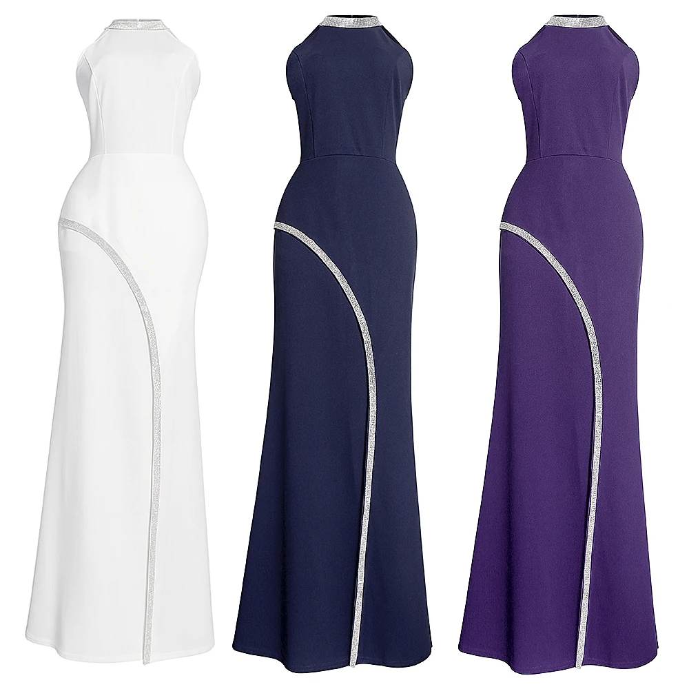 MD Vetement Femme 2022 Sleeveless Evening Dresses Ankara Dashiki Slim Kaftan Dress Vestido Africano Mujer Elegant Fashion Gowns