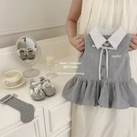 Robe d'été pour petites filles, chemises longues rayées, robes élégantes d'anniversaire pour enfants de 0 à 7 ans, 25 2