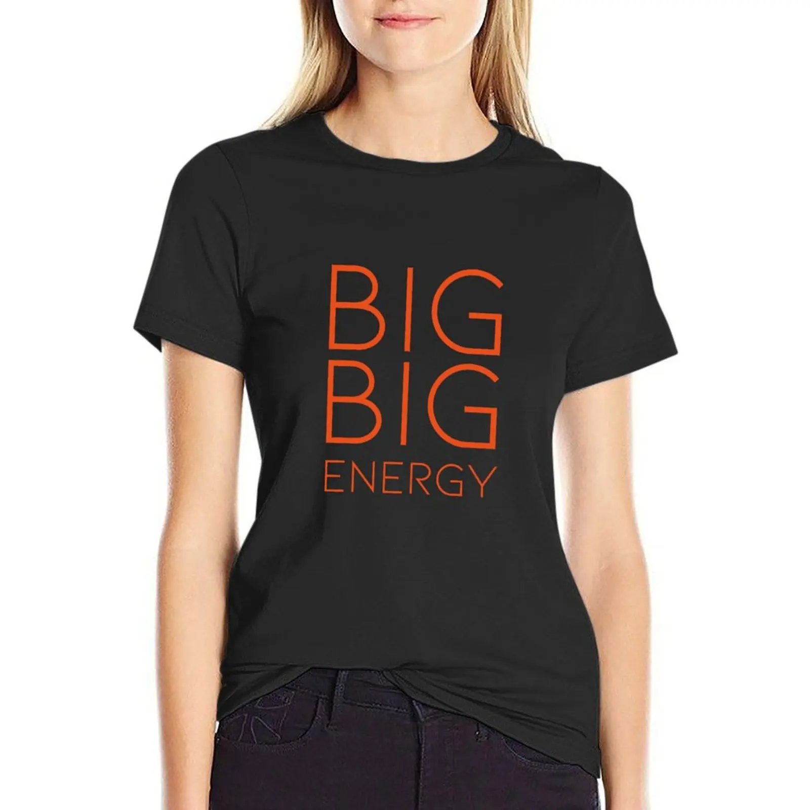

Big Big Energy T-shirt summer tops hippie clothes plain t shirts for Women